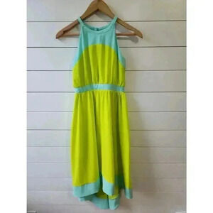 GB Girls Size 10 Blue and Green Summer Midi Dress